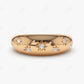 0.11 CTW Lab Grow Diamond Starburst Wedding Band  customdiamjewel 10KT Rose Gold VVS-EF