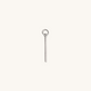 Single Bar 14K Solid Gold Hoop Daily Wear Earrings  customdiamjewel   
