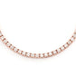Prong Set Round Diamond Tennis Necklace  customdiamjewel   