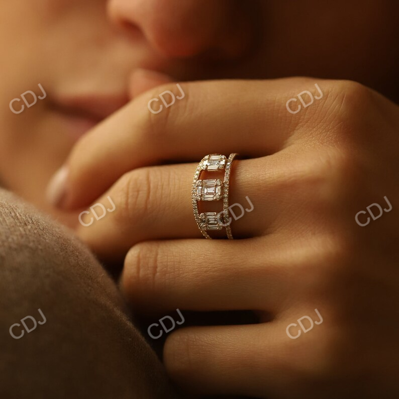 0.80CTW Cocktail Lab Grown Diamond Wedding Band  customdiamjewel   