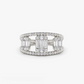 0.80CTW Cocktail Lab Grown Diamond Wedding Band  customdiamjewel 10KT White Gold VVS-EF