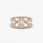 0.80CTW Cocktail Lab Grown Diamond Wedding Band  customdiamjewel 10KT Rose Gold VVS-EF