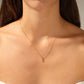 0.10CTW Classic Round Cut Moissanite Minimalist Necklace  customdiamjewel   