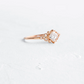 Antique Princess Cluster White Gold Engagement Ring  customdiamjewel   
