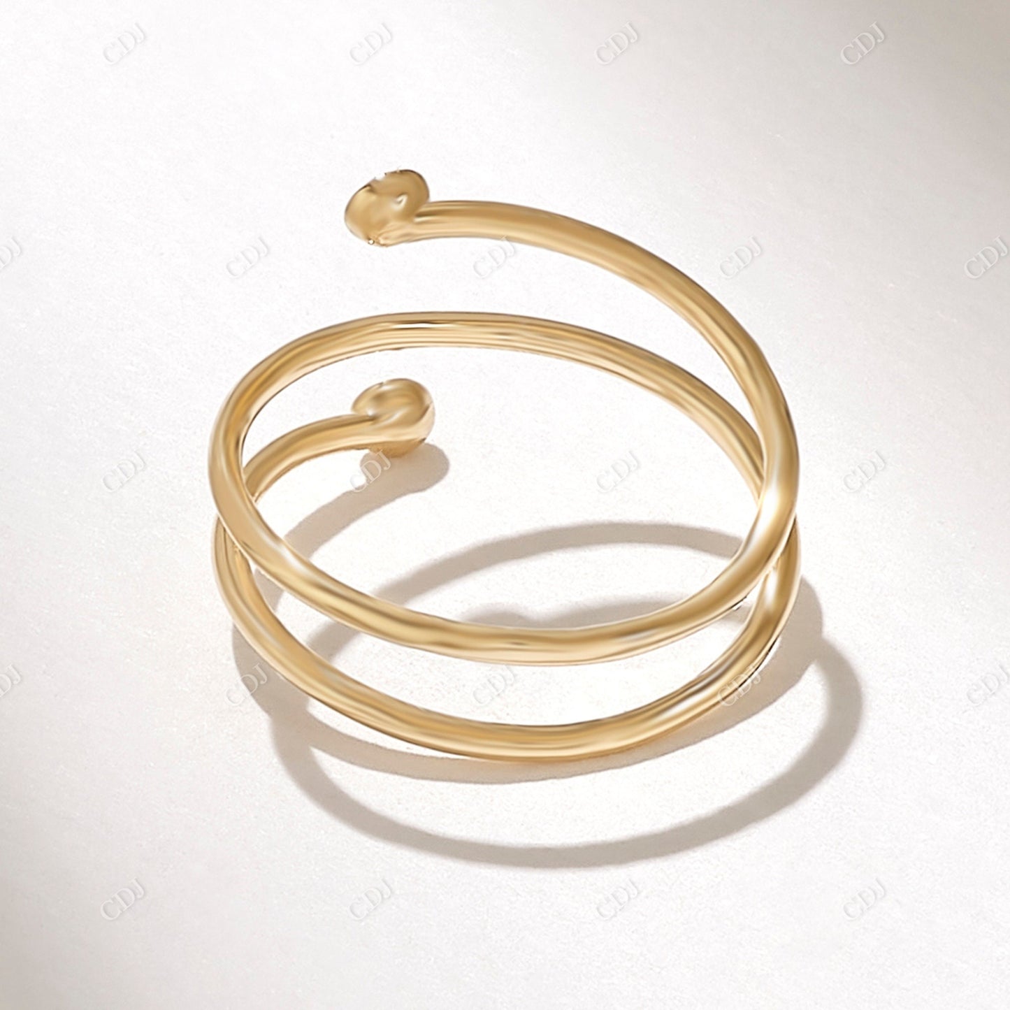 0.08CTW Round Cut CVD Bezel Spiral Ring  customdiamjewel   
