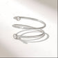0.08CTW Round Cut CVD Bezel Spiral Ring  customdiamjewel 10KT White Gold VVS-EF
