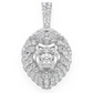 0.50CTW Lion Head Round Diamond Pendant  customdiamjewel   