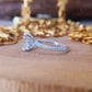 3.75CT Emerald Cut Moissanite Engagement Ring  customdiamjewel   