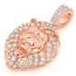 0.50CTW Lion Head Round Diamond Pendant  customdiamjewel   
