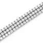 Moissanite Diamond Three Row Prong Set Tennis Bracelet  customdiamjewel   