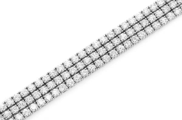 12.75CTW Diamond Three Row Prong Set Tennis Bracelet  customdiamjewel   