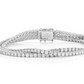 Moissanite Diamond Three Row Prong Set Tennis Bracelet  customdiamjewel   