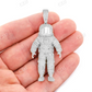 4.25CTW Astronaut Round Diamond Pendant  customdiamjewel   