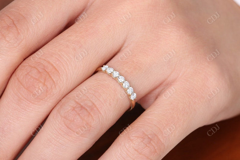 0.45CTW Lab Grown Diamond Shared Prong Wedding Band  customdiamjewel   