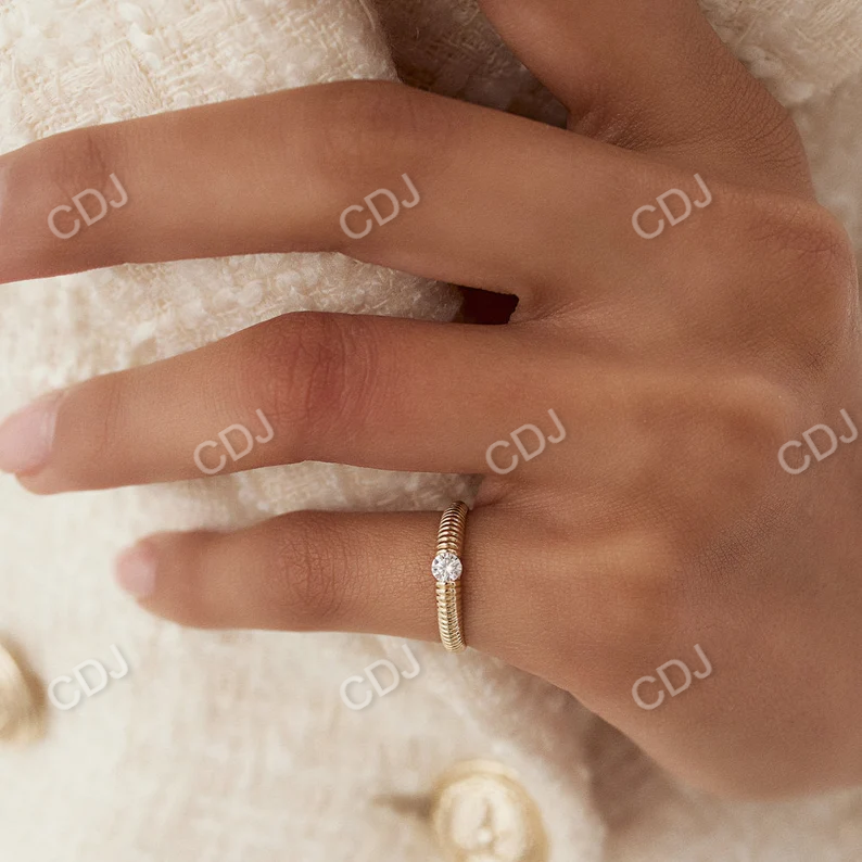 0.18VTW Lab Grown Diamond Solitaire Engagement Ring  customdiamjewel   