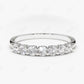 0.45CTW Lab Grown Diamond Shared Prong Wedding Band  customdiamjewel Sterling Silver White Gold VVS-EF
