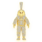 4.25CTW Astronaut Round Diamond Pendant  customdiamjewel   