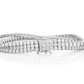Moissanite Diamond Three Row Prong Set Tennis Bracelet  customdiamjewel   