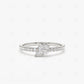 0.30CTW Multi Shape Lab Grown Diamond Engagement Ring  customdiamjewel Sterling Silver White Gold VVS-EF