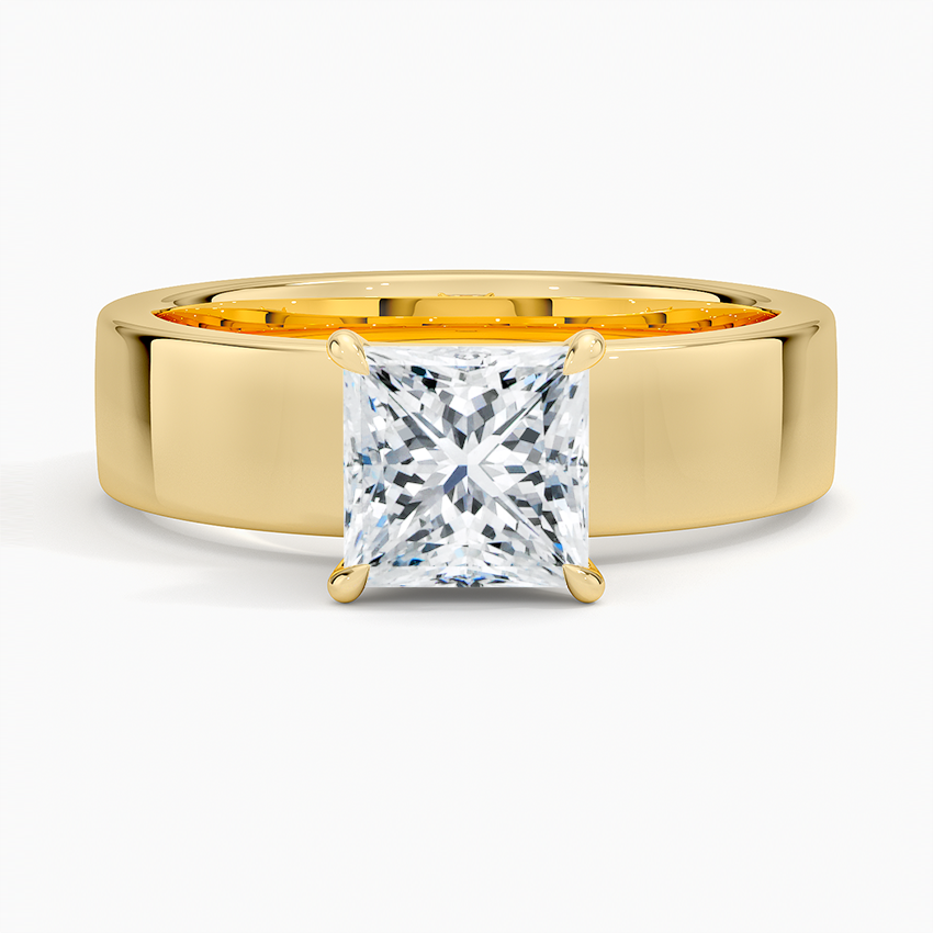 2.05CTW Lab Grown Diamond Hidden Halo Engagement Ring  customdiamjewel Sterling Silver Yellow Gold VVS-EF