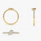 0.30CTW Multi Shape Lab Grown Diamond Engagement Ring  customdiamjewel   