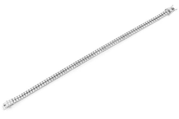 Moissanite Diamaond Two Row Prong Set Tennis Bracelet customdiamjewel