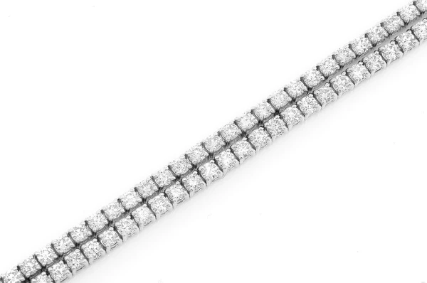 Moissanite Diamaond Two Row Prong Set Tennis Bracelet customdiamjewel