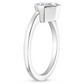 2CT Asscher Cut Lab Grown Diamond Bezel Engagement Ring  customdiamjewel Sterling Silver White Gold VVS-EF