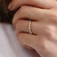0.25CTW Baguette Cut Natural Diamond Half Eternity Band  customdiamjewel   