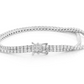 Moissanite Diamaond Two Row Prong Set Tennis Bracelet customdiamjewel