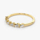 0.25CTW Baguette Cut Natural Diamond Half Eternity Band  customdiamjewel   