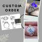 Art Deco Oval Cut Moissanite With Round Cut Engagement Ring  customdiamjewel   