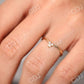 Unique Tri Stone Chevron Diamond Wedding Ring  customdiamjewel   