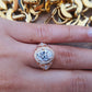 Art Deco Oval Cut Moissanite With Round Cut Engagement Ring  customdiamjewel   