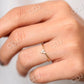 0.09CTW Three Stone Lab grown Diamond Chevron Ring  customdiamjewel   