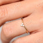 0.09CTW Three Stone Lab grown Diamond Chevron Ring  customdiamjewel   