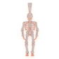 2.75CTW Skeleton Hip Hop Pendant  customdiamjewel   