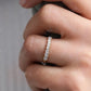 0.24CTW Baguette Cut Natural Diamond Stackable Wedding Band  customdiamjewel   