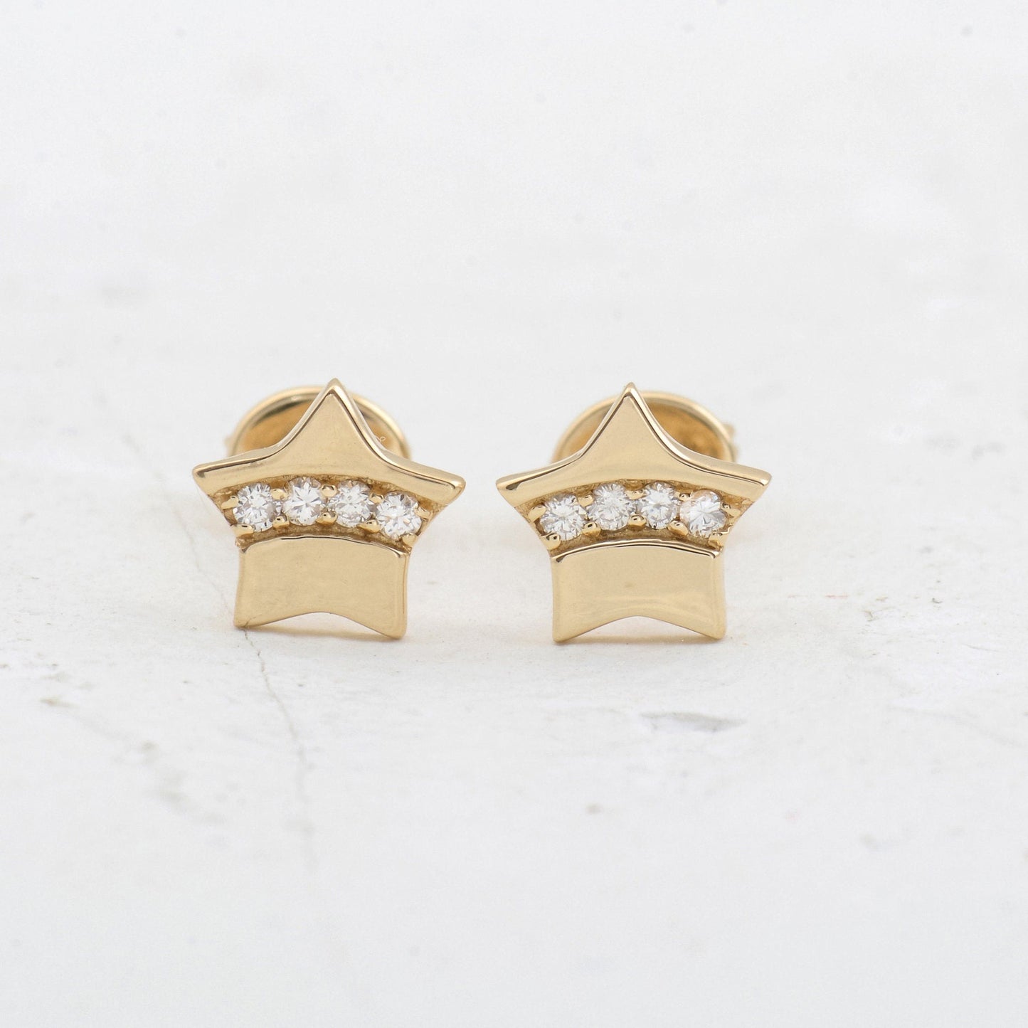 0.98CTW Moissanite Stare Diamond Stud Earrings