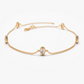 14k Solid Gold Natural Diamond Solitaire Bezel Set Bracelet  customdiamjewel 10 KT Solid Gold Rose Gold VVS-EF