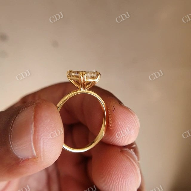2.20 CT Yellow Radiant Cut Moissanite Ring  customdiamjewel   