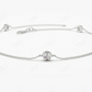 0.50CTW Moissanite Bezel Set Diamond Bracelet  customdiamjewel   