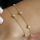 14k Solid Gold Natural Diamond Solitaire Bezel Set Bracelet  customdiamjewel   