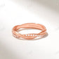 0.18CTW Twisted Matching Lab Grown Wedding Band