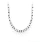 Prong Set White Diamond Tennis Necklace  customdiamjewel   