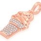 0.15CTW Round Cluster Diamond Ice Cream Pendant  customdiamjewel   