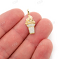 0.15CTW Round Cluster Diamond Ice Cream Pendant  customdiamjewel   