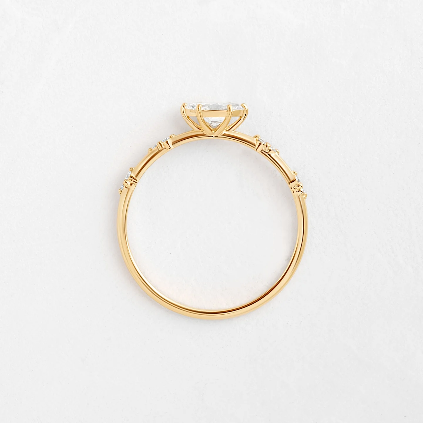 0.30CT East West Marquise Cut Moissanite Cluster Ring  customdiamjewel   