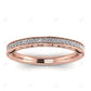 0.23CT Lab Grown Diamond Micro Pave Antique Wedding Band  customdiamjewel 10KT Rose Gold VVS-EF