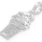 0.15CTW Round Cluster Diamond Ice Cream Pendant  customdiamjewel   